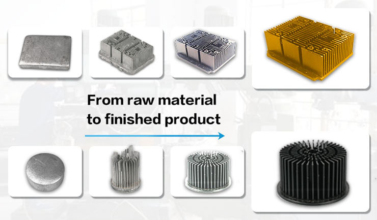 Процесс изготовления алюминиевого радиатора методом холодной ковки